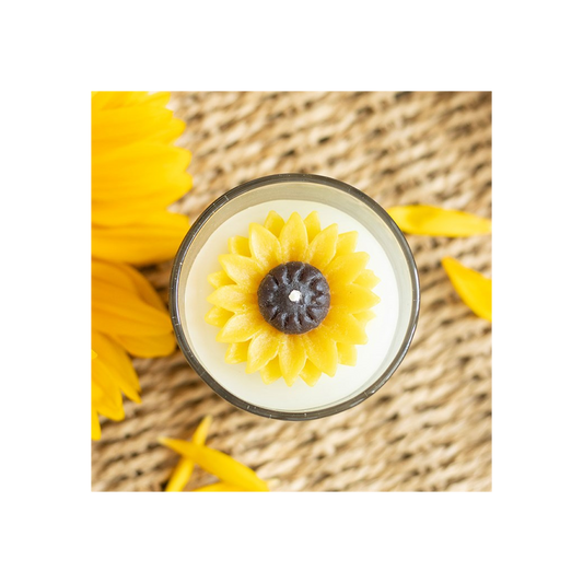 You Are My Sunshine Candle with 3D Sunflower