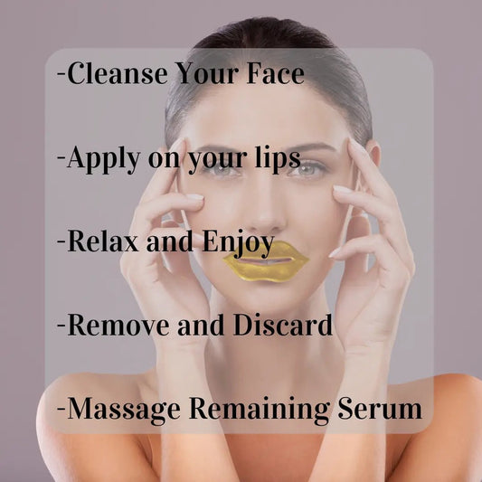 24K Gold Gel Lip Pads with Hyaluronic Acid #skincare#