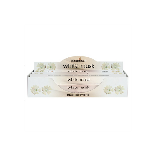 Set of 6 Packets of Elements White Musk Incense Sticks
