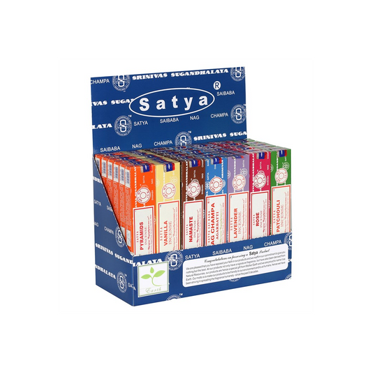 Satya Incense Sticks Display Box Starter Pack- 3 (6/12)