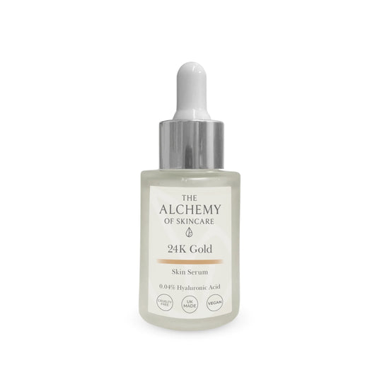 24K Gold & Hyaluronic Acid Facial Skin Serum #skincare#