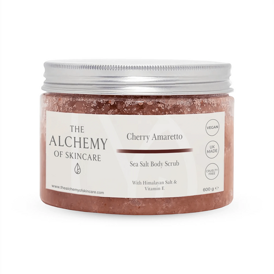 Cherry Amaretto Himalayan & Sea Salt Body Scrub #skincare#