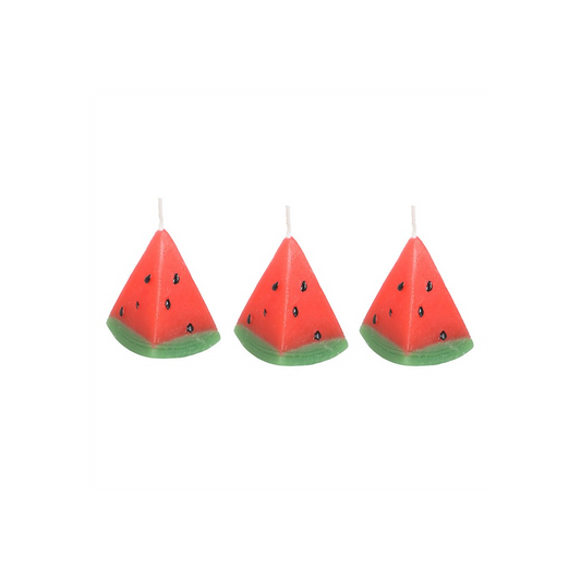 Set of 3 Watermelon Shaped Candles