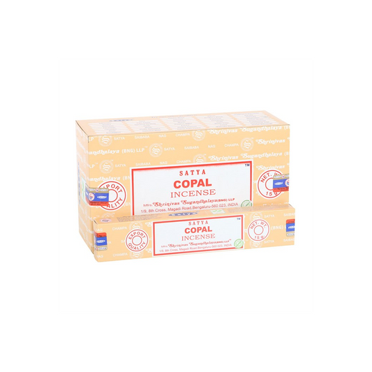 Set of 12 Copal Incense Sticks by Satya (12/50)