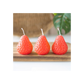 Set of 3 Strawberry Shaped Candles