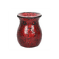 Large Red Crackle Glass Oil Burner and Wax Warmer
