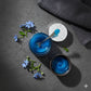 alchemy skincare blue tansy mask open with lid off. shows the blue gel enzyme peel face mask.