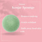 Green Konjac Facial Sponge - French Clay #skincare#