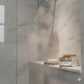 Japanese pear hair scrub  with a shower on in the background