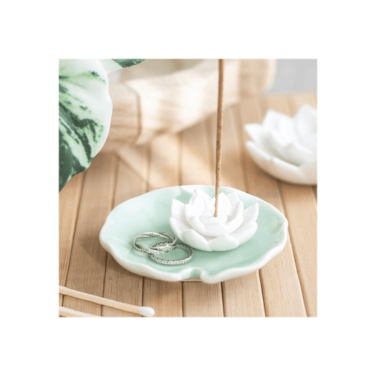 Lotus Flower Incense Stick Holder and Trinket Dish skincare